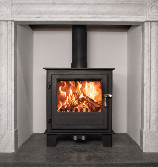 Clock Blithfield stove installation on the Isle of Wight