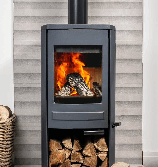 Clock Brocksford CS5 Stove installation on the Isle of Wight